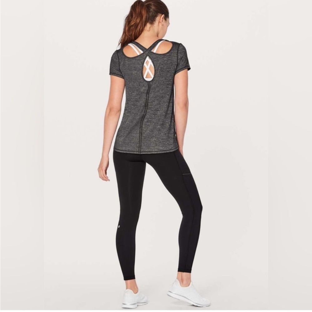 Lululemon Extra Mile Short Sleeve
Heathered Black